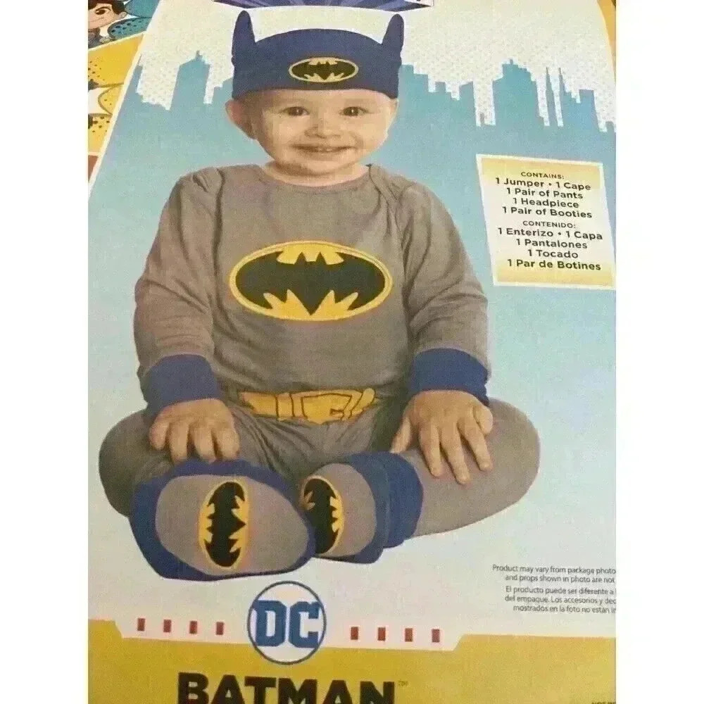 Rubies Infant Costume Dress up DC Super Friends Batman  6-12 months  New